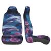 LPLSNWS Dolphin Couple Flower Patterned, Durable Car Seat Covers, 2-Pack Suitable for Passenger Cars, Trucks, Commercial Vehicles, and Marine Seats view 4