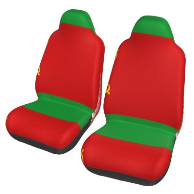 LPLSNWS Flag of Belarus Patterned, Durable Car Seat Covers, 2-Pack Suitable for Passenger Cars, Trucks, Commercial Vehicles, and Marine Seats