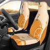 LPLSNWS Cartoon Fresh Orange Patterned, Durable Car Seat Covers, 2-Pack Suitable for Passenger Cars, Trucks, Commercial Vehicles, and Marine Seats view 3
