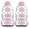 LPLSNWS Rotating Purple Flowers Patterned, Durable Car Seat Covers, 2-Pack Suitable for Passenger Cars, Trucks, Commercial Vehicles, and Marine Seats view 2