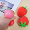 Squishie-s Jumbo Slow Rising Cute Strawberry Squeeze Toys for Girls Boys Stress Ball Realistic Fruit Squeeze Toy for Stress Relief, Sensory Fidget Strawberry Squishys Gifts Party Favor for Adult 2pcs view 4
