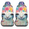 LPLSNWS Colorful Flower Camel Patterned, Durable Car Seat Covers, 2-Pack Suitable for Passenger Cars, Trucks, Commercial Vehicles, and Marine Seats view 2