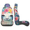 LPLSNWS Colorful Flower Camel Patterned, Durable Car Seat Covers, 2-Pack Suitable for Passenger Cars, Trucks, Commercial Vehicles, and Marine Seats view 4