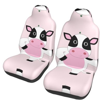 LPLSNWS Cartoon Calf Patterned, Durable Car Seat Covers, 2-Pack Suitable for Passenger Cars, Trucks, Commercial Vehicles, and Marine Seats