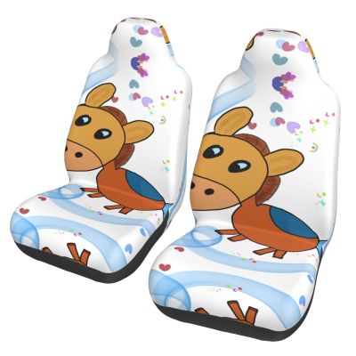 LPLSNWS Listening Mule Patterned, Durable Car Seat Covers, 2-Pack Suitable for Passenger Cars, Trucks, Commercial Vehicles, and Marine Seats