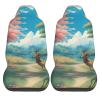 LPLSNWS Cartoon Deer Patterned, Durable Car Seat Covers, 2-Pack Suitable for Passenger Cars, Trucks, Commercial Vehicles, and Marine Seats view 2