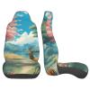 LPLSNWS Cartoon Deer Patterned, Durable Car Seat Covers, 2-Pack Suitable for Passenger Cars, Trucks, Commercial Vehicles, and Marine Seats view 4