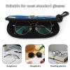 FodPand Neoprene Astronaut Moon Jump Sunglasses Case Waterproof Eyeglass Case with Belt Clip Carabiner Lightweight Eyewear Pouch Soft Protective Sleeve for Reading Driving Computer Glasses view 4