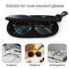 FodPand Neoprene Astronaut on Moon Sunglasses Case Waterproof Eyeglass Case with Belt Clip Carabiner Lightweight Eyewear Pouch Soft Protective Sleeve for Reading Driving Computer Glasses view 4