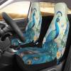 LPLSNWS Jasmine Blue Peacock Patterned, Durable Car Seat Covers, 2-Pack Suitable for Passenger Cars, Trucks, Commercial Vehicles, and Marine Seats view 3