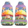 LPLSNWS Fantasy Dream Mushroom Patterned, Durable Car Seat Covers, 2-Pack Suitable for Passenger Cars, Trucks, Commercial Vehicles, and Marine Seats view 2