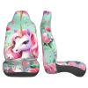 LPLSNWS Pink Unicorn Patterned, Durable Car Seat Covers, 2-Pack Suitable for Passenger Cars, Trucks, Commercial Vehicles, and Marine Seats view 4