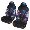 LPLSNWS Fantasy Illustrated Butterfly Patterned, Durable Car Seat Covers, 2-Pack Suitable for Passenger Cars, Trucks, Commercial Vehicles, and Marine Seats view 1
