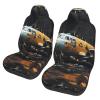 LPLSNWS Vintage Aircraft Machinery Patterned, Durable Car Seat Covers, 2-Pack Suitable for Passenger Cars, Trucks, Commercial Vehicles, and Marine Seats view 1
