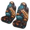 LPLSNWS Fishscale Pattern Patterned, Durable Car Seat Covers, 2-Pack Suitable for Passenger Cars, Trucks, Commercial Vehicles, and Marine Seats view 1