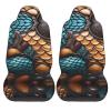LPLSNWS Fishscale Pattern Patterned, Durable Car Seat Covers, 2-Pack Suitable for Passenger Cars, Trucks, Commercial Vehicles, and Marine Seats view 2