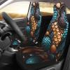 LPLSNWS Fishscale Pattern Patterned, Durable Car Seat Covers, 2-Pack Suitable for Passenger Cars, Trucks, Commercial Vehicles, and Marine Seats view 3