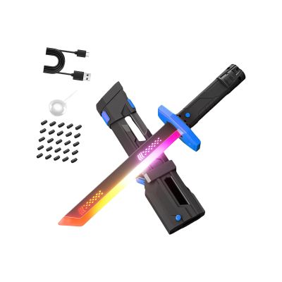 Rulbelok Colorful Sparking Swords Light Sound Mist Toy for Children Enhancing Parent Child Bonding and Creative Imagination Ergonomic Handle Sparkling Light Multicolor Sparking