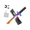 Rulbelok Colorful Sparking Swords Light Sound Mist Toy for Children Enhancing Parent Child Bonding and Creative Imagination Ergonomic Handle Sparkling Light Multicolor Sparking view 1