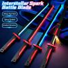 Rulbelok Colorful Sparking Swords Light Sound Mist Toy for Children Enhancing Parent Child Bonding and Creative Imagination Ergonomic Handle Sparkling Light Multicolor Sparking view 2