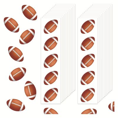 120pcs Football Decorative Sticker for Parties and Sport Event Rugbys Themed Party Decoration Sports Transfers Pack