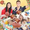 120pcs Football Decorative Sticker for Parties and Sport Event Rugbys Themed Party Decoration Sports Transfers Pack view 2