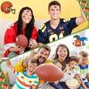 120pcs Football Decorative Sticker for Parties and Sport Event Rugbys Themed Party Decoration Sports Transfers Pack view 3