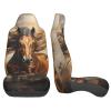 LPLSNWS Running Brown Horse Patterned, Durable Car Seat Covers, 2-Pack Suitable for Passenger Cars, Trucks, Commercial Vehicles, and Marine Seats view 4