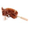 Omquot Horse Stick Toy, Reliable Balance Development, Plush Tailstock Toy, Cute Look for Indoor and Outdoor Use for and Toddlers (Coffee) view 4