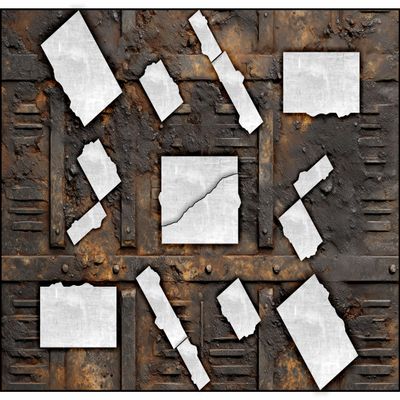 40K 11th Edition Neoprene Terrain Area Footprints Rotiron