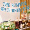 The Summer I Turned 15 Banner, Bruh Im 15/Cheers to 15 Years, Summer Beach Theme 15th Birthday Party Decorations Supplies Blue Glitter view 2