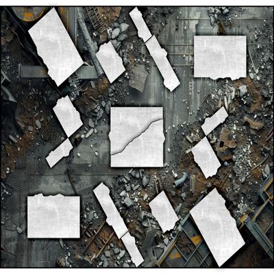 40K 11th Edition Neoprene Terrain Area Footprints Factory