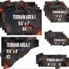 40K 11th Edition Neoprene Terrain Area Footprints Hellscape view 3