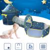 Ball Pit, Ball Pit for Toddlers 3 Piece Blue Starry Sky Kids Play Tent with Crawling Tunnel Play House for Indoor and Outdoor Children Activities view 4