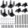 RC Modifications Spare Compatible With LOSI 1/8 For LMT 4WD RC Car Upgrade Parts Aluminum Alloy Upper & Lower Shock Mount Bracket Set view 1