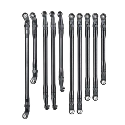 Adjustable Pull Rod For Axial For SCX10 II 90046 1/10 10Pcs Aluminum For Chassis Links And Plastics Rod End RC Crawler Car Parts And Accessories Replacement Use