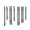 Adjustable Pull Rod For Axial For SCX10 II 90046 1/10 10Pcs Aluminum For Chassis Links And Plastics Rod End RC Crawler Car Parts And Accessories Replacement Use view 2