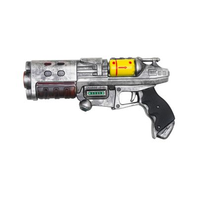 Foam Display Blaster 12.5" Industrial Retro Design, Solid High-Density Build, Non-Functional Cosplay Piece for Adult Collection