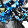 Adjustable Pull Rod For TT-02 TT-02T TT02T 1/10 9Pcs Steering Link Rod Servo Rod Blue RC Car Tracked Vehicle Parts And Accessories Upgrade Replacement And Use view 3