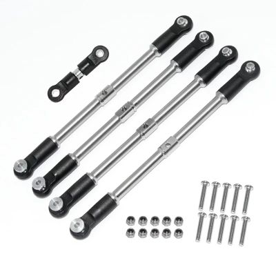 Adjustable Pull Rod For Arrma For Outcast 1/7 1/8 5pcs Steel Turnbuckles Camber Links Toe Links Set Linkage Rc Car Upgrade Parts Accessories Replacement And Use