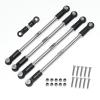 Adjustable Pull Rod For Arrma For Outcast 1/7 1/8 5pcs Steel Turnbuckles Camber Links Toe Links Set Linkage Rc Car Upgrade Parts Accessories Replacement And Use view 1