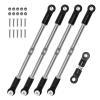 Adjustable Pull Rod For Arrma For Outcast 1/7 1/8 5pcs Steel Turnbuckles Camber Links Toe Links Set Linkage Rc Car Upgrade Parts Accessories Replacement And Use view 2