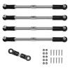 Adjustable Pull Rod For Arrma For Outcast 1/7 1/8 5pcs Steel Turnbuckles Camber Links Toe Links Set Linkage Rc Car Upgrade Parts Accessories Replacement And Use view 4