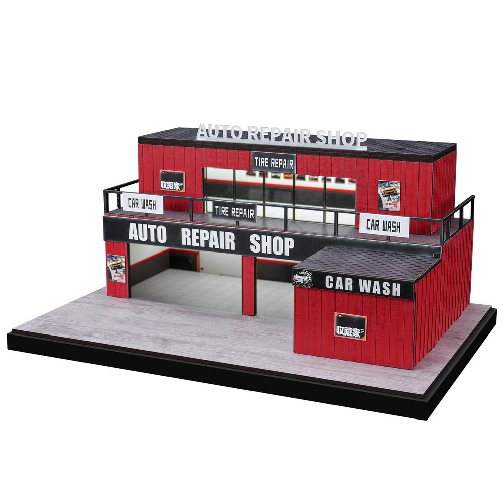 SOCANGJIA 1:64 Container Diorama Kit, DIY Display for Hot Wheels Models