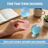 2Pcs Coconut Oil Stress Ball, 2026 New Coconut Oil Squishy, Slow Rising Non-Rebounding Stress Relief Squishy, Portable Desk Squishies Stress Ball (1.6in Pink+Blue) view 3