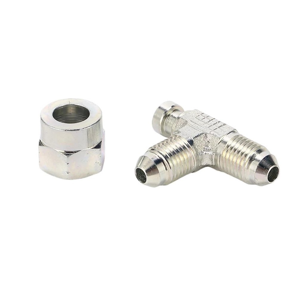 100PCS CJ-04 JIC Male 74 Degree Cone Female Seat Tee