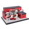 Display Case for Hot Wheels 1:64 Toy Car Garage Lighted,Auto Repair Scene view 1