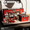 Display Case for Hot Wheels 1:64 Toy Car Garage Lighted,Auto Repair Scene view 2
