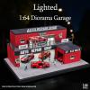 Display Case for Hot Wheels 1:64 Toy Car Garage Lighted,Auto Repair Scene view 3