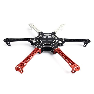 F550 Hexacopter Frame Kit, 550mm Wheelbase, PCB Center Plates, 6-Axis Multi-Rotor with Retractable Landing Gear